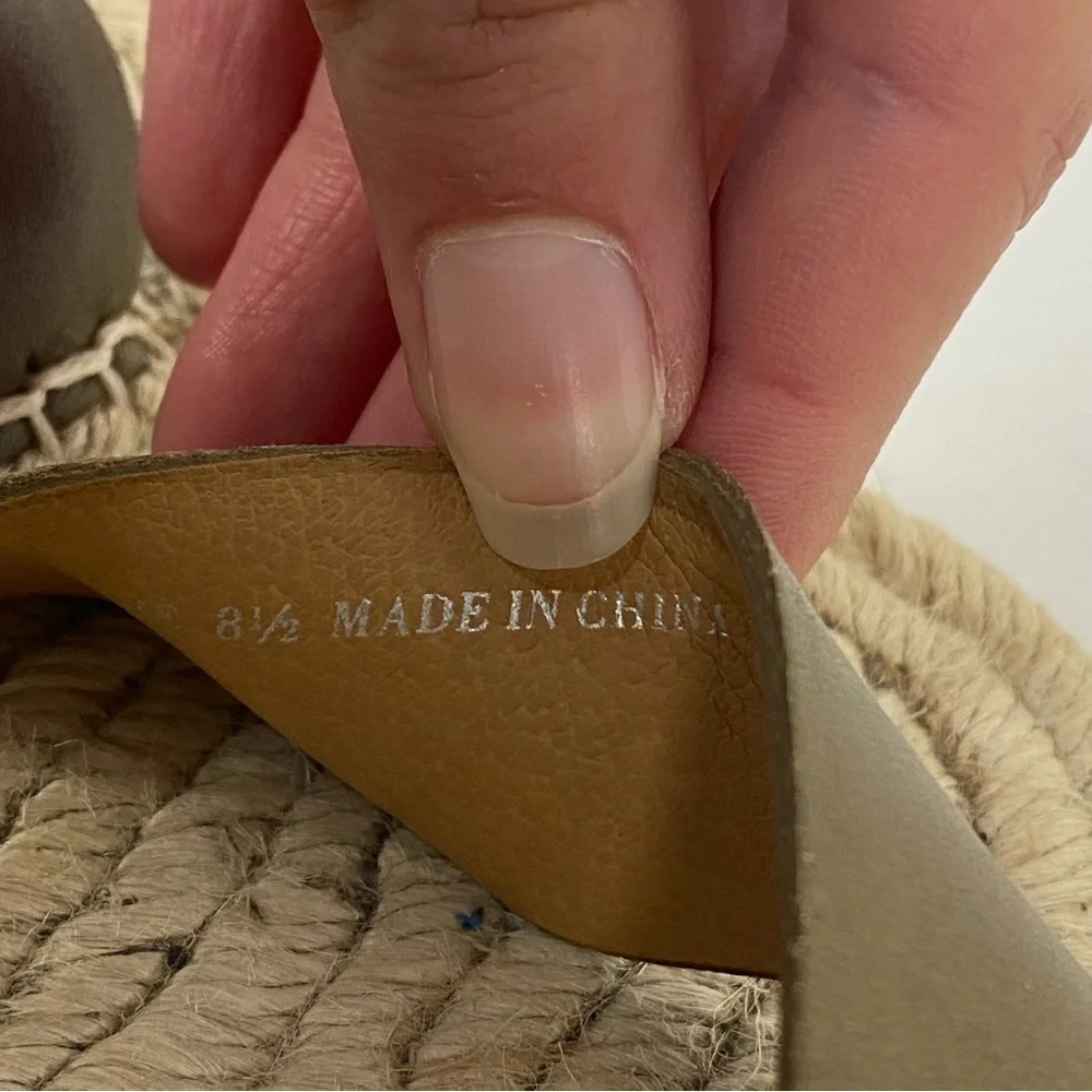 Dolce vita open toe brown espadrille wedge sandals summer